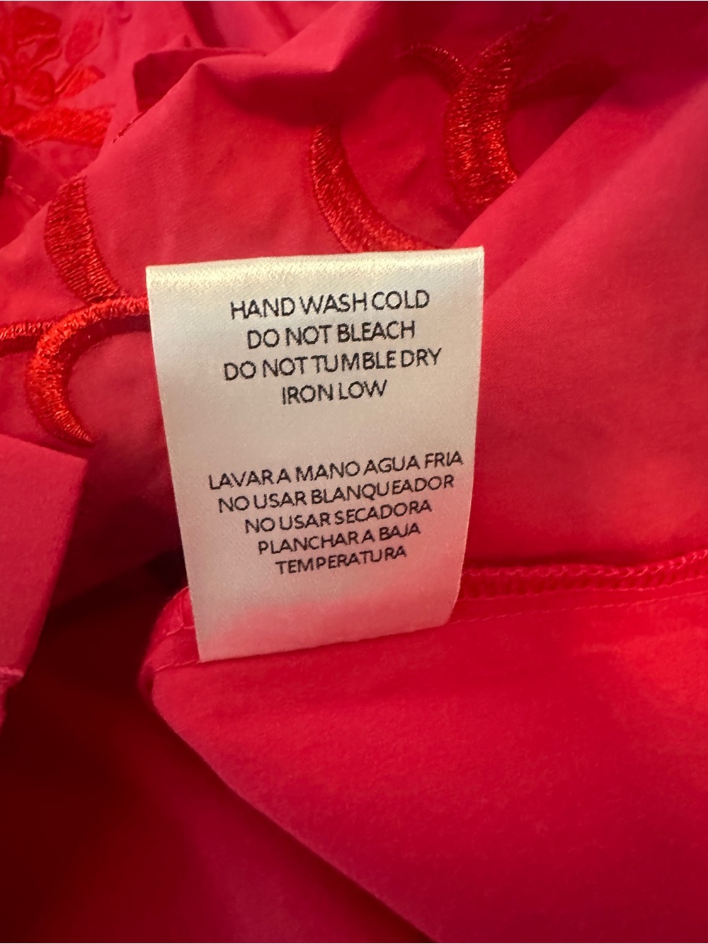 Avara Embroidered Puff-Sleeve Shirt in Bright Pink - Picture 6 of 6